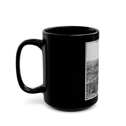 Petersburg, Va. Confederate Fortifications With Chevaux-De-Frise Beyond (U.S. Civil War) Black Coffee Mug-Go Mug Yourself