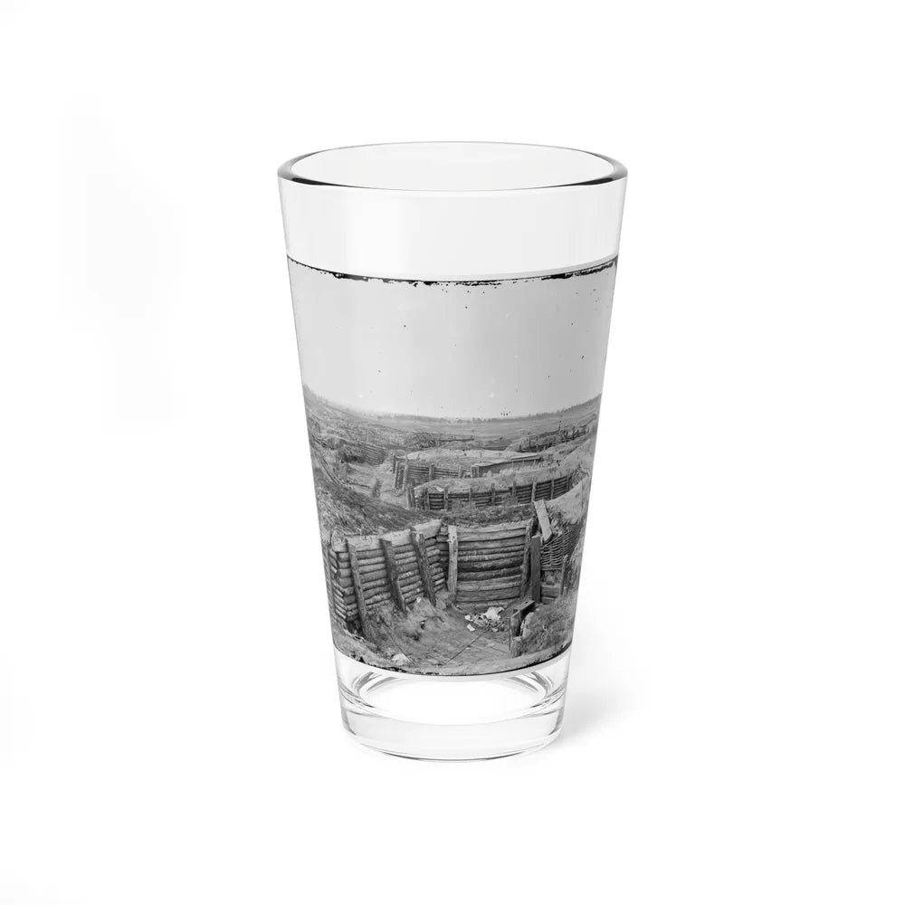 Petersburg, Va. Confederate Fortifications With Chevaux-De-Frise Beyond (U.S. Civil War) Pint Glass 16oz-16oz-Go Mug Yourself