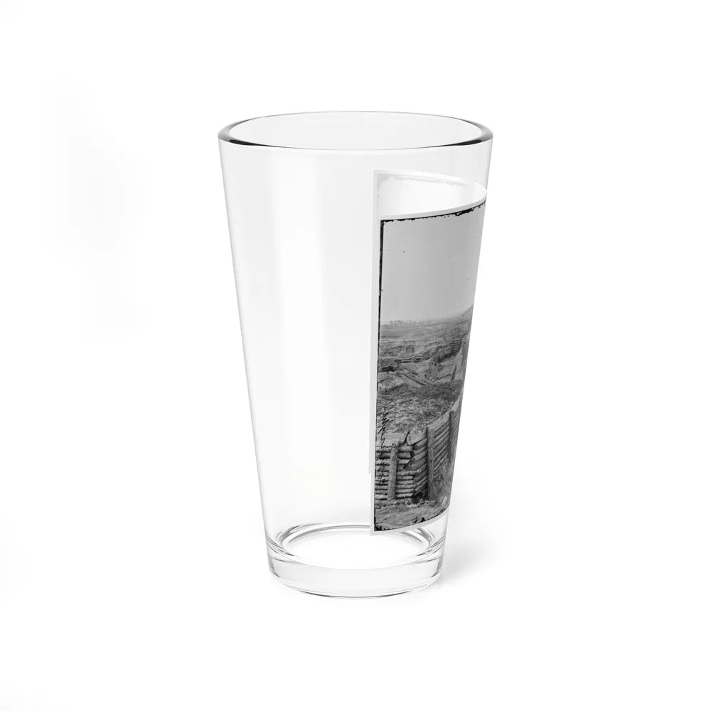 Petersburg, Va. Confederate Fortifications With Chevaux-De-Frise Beyond (U.S. Civil War) Pint Glass 16oz-Go Mug Yourself