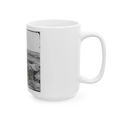 Petersburg, Va. Confederate Fortifications With Chevaux-De-Frise Beyond (U.S. Civil War) White Coffee Mug-Go Mug Yourself