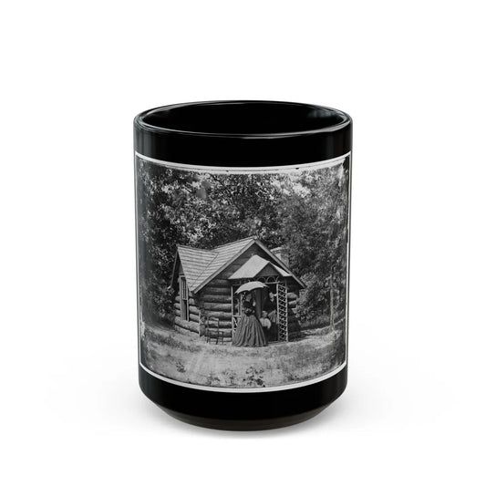 Petersburg, Va. Cottage Of Col. Nathaniel Michler, U.S. Engineers, At Bryant House (U.S. Civil War) Black Coffee Mug-15oz-Go Mug Yourself
