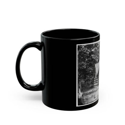 Petersburg, Va. Cottage Of Col. Nathaniel Michler, U.S. Engineers, At Bryant House (U.S. Civil War) Black Coffee Mug-Go Mug Yourself