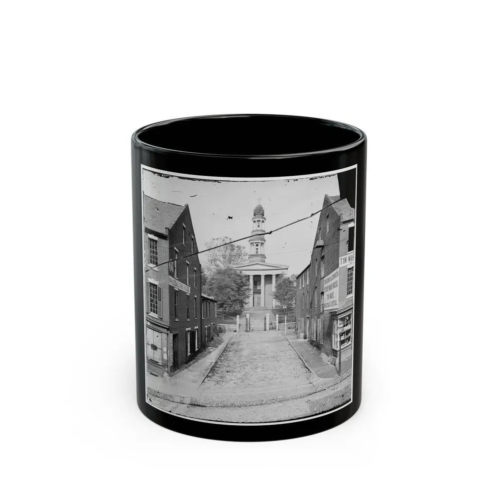 Petersburg, Va. Courthouse (U.S. Civil War) Black Coffee Mug-11oz-Go Mug Yourself