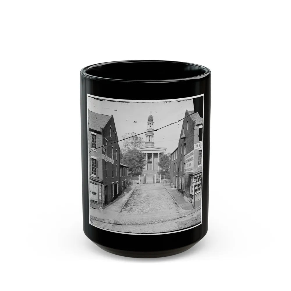 Petersburg, Va. Courthouse (U.S. Civil War) Black Coffee Mug-15oz-Go Mug Yourself