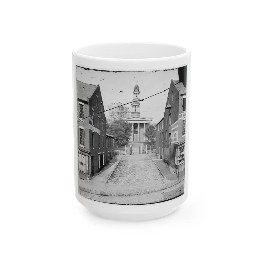 Petersburg, Va. Courthouse (U.S. Civil War) White Coffee Mug-15oz-Go Mug Yourself