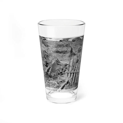 Petersburg, Va. Dead Confederate Soldier, In Trench Beyond A Section Of Chevaux-De-Frise (U.S. Civil War) Pint Glass 16oz-16oz-Go Mug Yourself