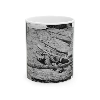 Petersburg, Va. Dead Confederate Soldier With Gun (U.S. Civil War) White Coffee Mug-11oz-Go Mug Yourself