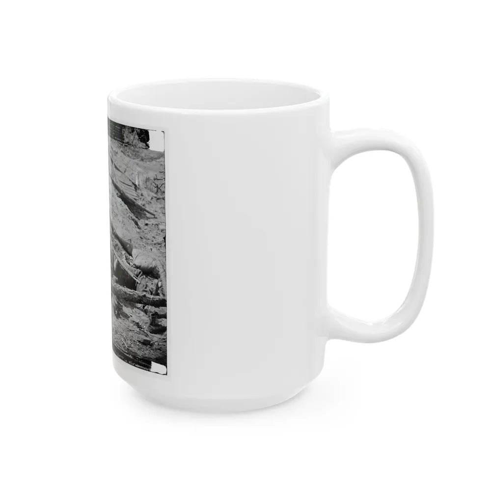 Petersburg, Va. Dead Confederate Soldier With Gun (U.S. Civil War) White Coffee Mug-Go Mug Yourself