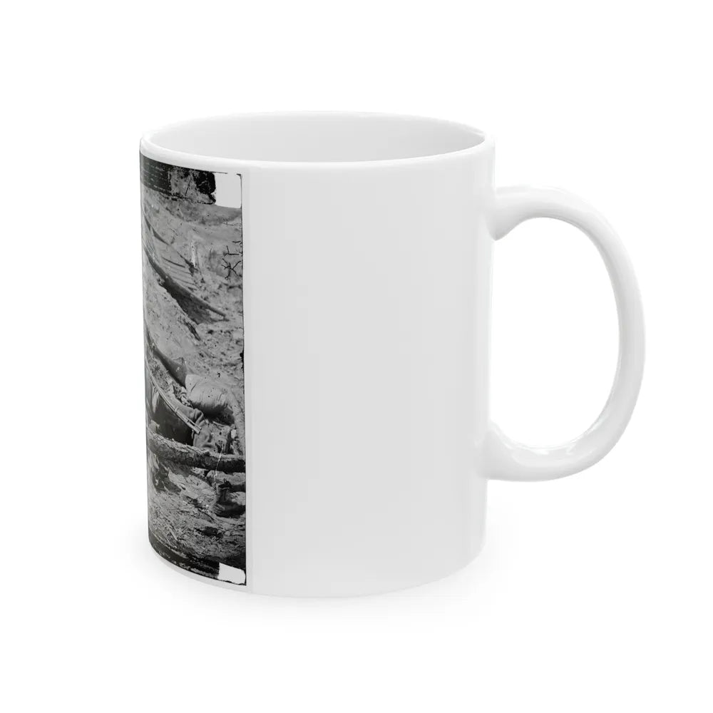 Petersburg, Va. Dead Confederate Soldier With Gun (U.S. Civil War) White Coffee Mug-Go Mug Yourself