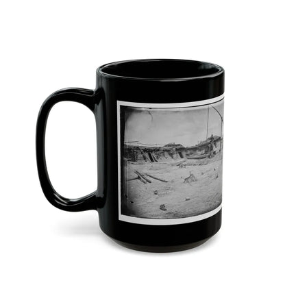 Petersburg, Va. Earthworks In Front Of The Town (U.S. Civil War) Black Coffee Mug-Go Mug Yourself