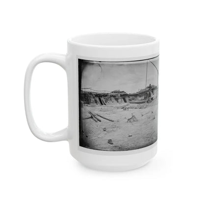 Petersburg, Va. Earthworks In Front Of The Town (U.S. Civil War) White Coffee Mug-Go Mug Yourself