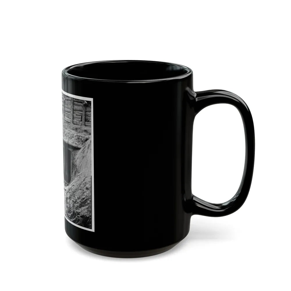 Petersburg, Va. Entrance To Mine In Fort Mahone, Intended To Undermine Fort Sedgwick (U.S. Civil War) Black Coffee Mug-Go Mug Yourself