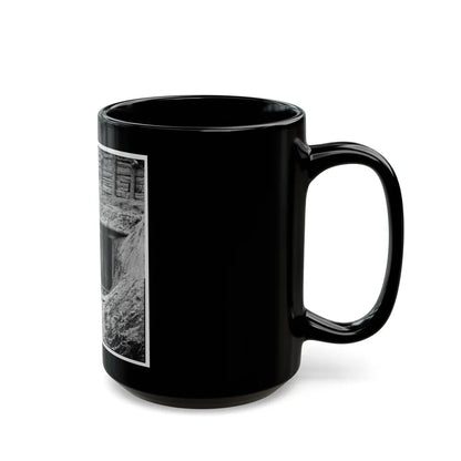 Petersburg, Va. Entrance To Mine In Fort Mahone, Intended To Undermine Fort Sedgwick (U.S. Civil War) Black Coffee Mug-Go Mug Yourself