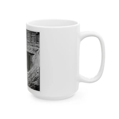 Petersburg, Va. Entrance To Mine In Fort Mahone, Intended To Undermine Fort Sedgwick (U.S. Civil War) White Coffee Mug-Go Mug Yourself