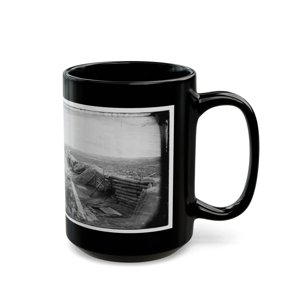 Petersburg, Va. Federal Line Near Fort Morton (U.S. Civil War) Black Coffee Mug-Go Mug Yourself