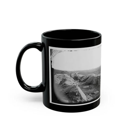 Petersburg, Va. Federal Line Near Fort Morton (U.S. Civil War) Black Coffee Mug-Go Mug Yourself