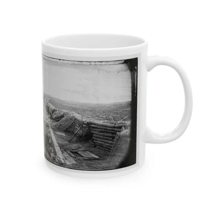 Petersburg, Va. Federal Line Near Fort Morton (U.S. Civil War) White Coffee Mug-Go Mug Yourself