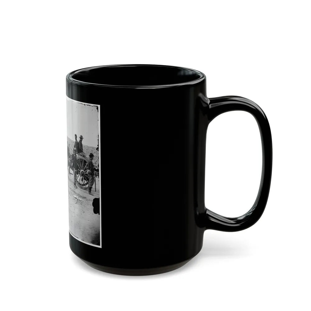 Petersburg, Va. Federal Soldiers Removing Artillery From Confederate Fortifications (U.S. Civil War) Black Coffee Mug-Go Mug Yourself