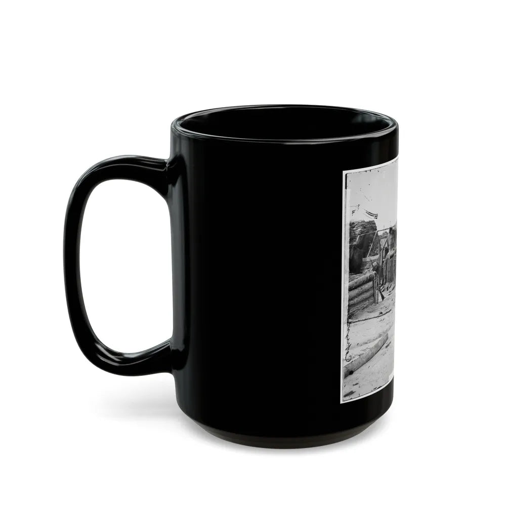 Petersburg, Va. Federal Soldiers Removing Artillery From Confederate Fortifications (U.S. Civil War) Black Coffee Mug-Go Mug Yourself