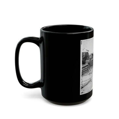 Petersburg, Va. Federal Soldiers Removing Artillery From Confederate Fortifications (U.S. Civil War) Black Coffee Mug-Go Mug Yourself