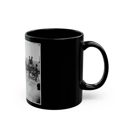 Petersburg, Va. Federal Soldiers Removing Artillery From Confederate Fortifications (U.S. Civil War) Black Coffee Mug-Go Mug Yourself