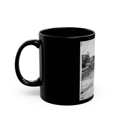 Petersburg, Va. Federal Soldiers Removing Artillery From Confederate Fortifications (U.S. Civil War) Black Coffee Mug-Go Mug Yourself