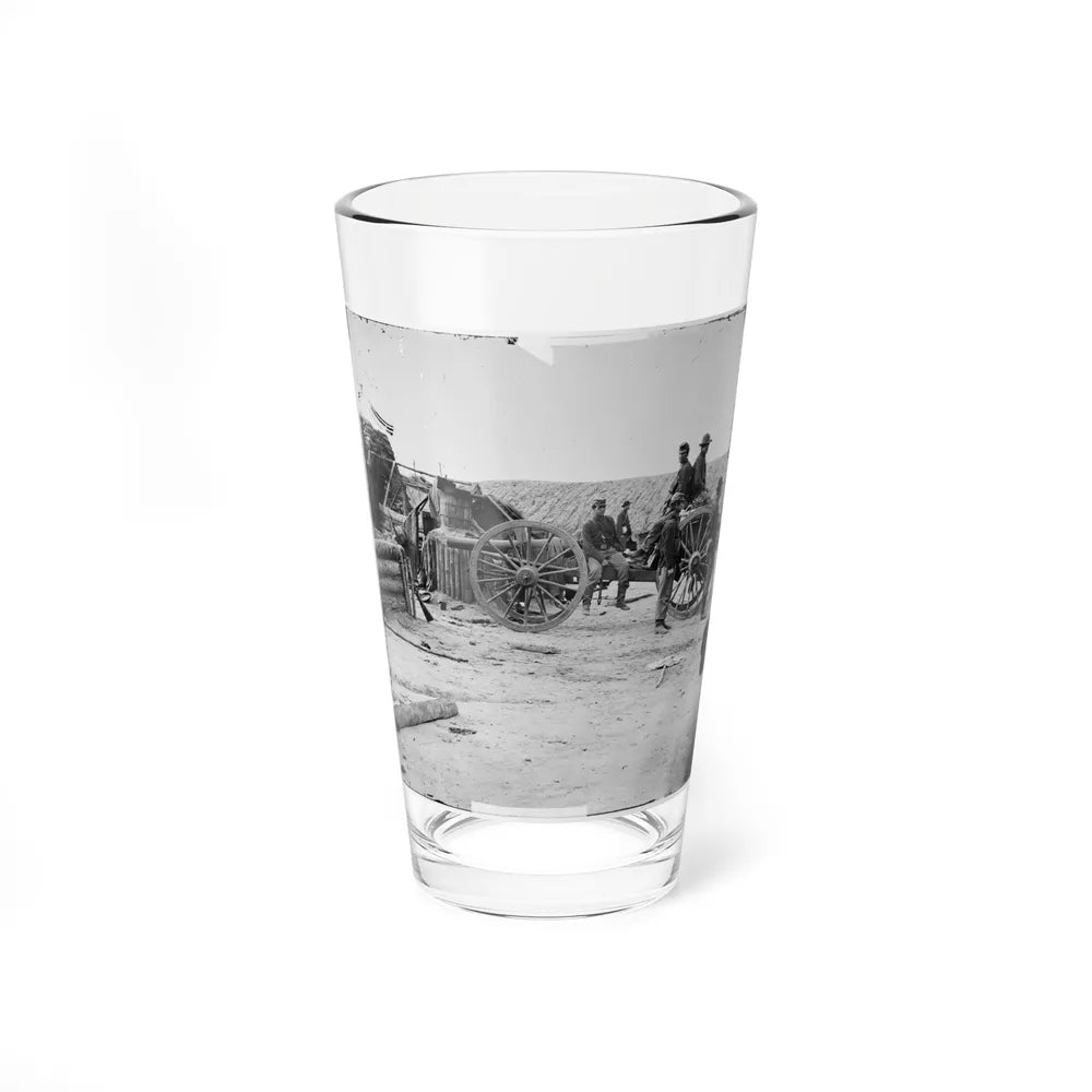 Petersburg, Va. Federal Soldiers Removing Artillery From Confederate Fortifications (U.S. Civil War) Pint Glass 16oz-16oz-Go Mug Yourself