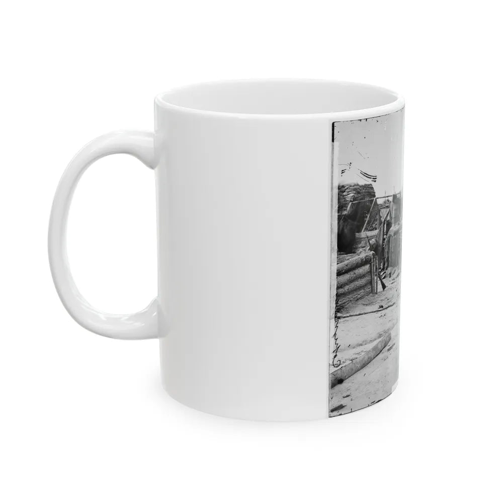 Petersburg, Va. Federal Soldiers Removing Artillery From Confederate Fortifications (U.S. Civil War) White Coffee Mug-Go Mug Yourself