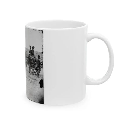 Petersburg, Va. Federal Soldiers Removing Artillery From Confederate Fortifications (U.S. Civil War) White Coffee Mug-Go Mug Yourself