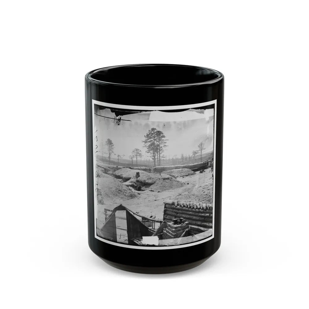 Petersburg, Va. Fortifications (U.S. Civil War) Black Coffee Mug-15oz-Go Mug Yourself