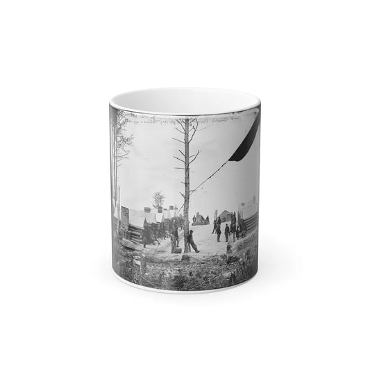 Petersburg, Va. General View of Camp of Oneida, N.Y., Independent Cavalry Company at Army Headquarters, With Men at Leisure (U.S. Civil War) Color Changing Coffee Mug 11oz-11oz-Go Mug Yourself