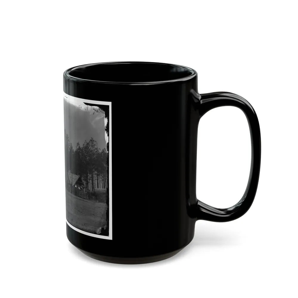 Petersburg, Va. General View Of The Commissary Department, 50th New York Engineers (U.S. Civil War) Black Coffee Mug-Go Mug Yourself