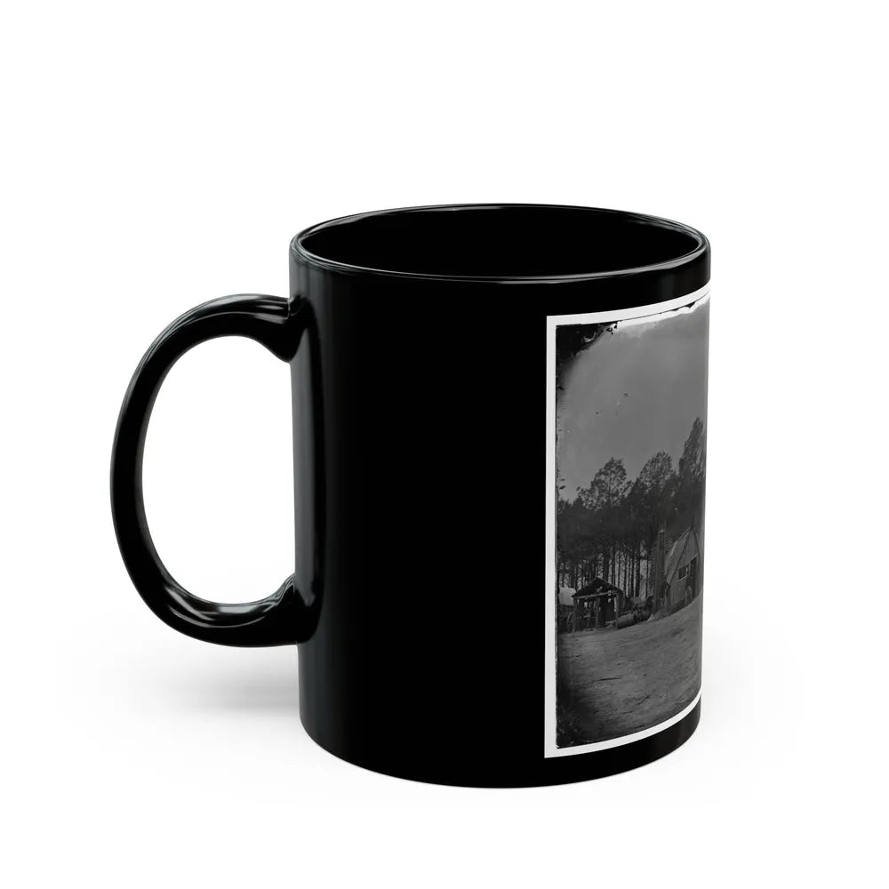 Petersburg, Va. General View Of The Commissary Department, 50th New York Engineers (U.S. Civil War) Black Coffee Mug-Go Mug Yourself