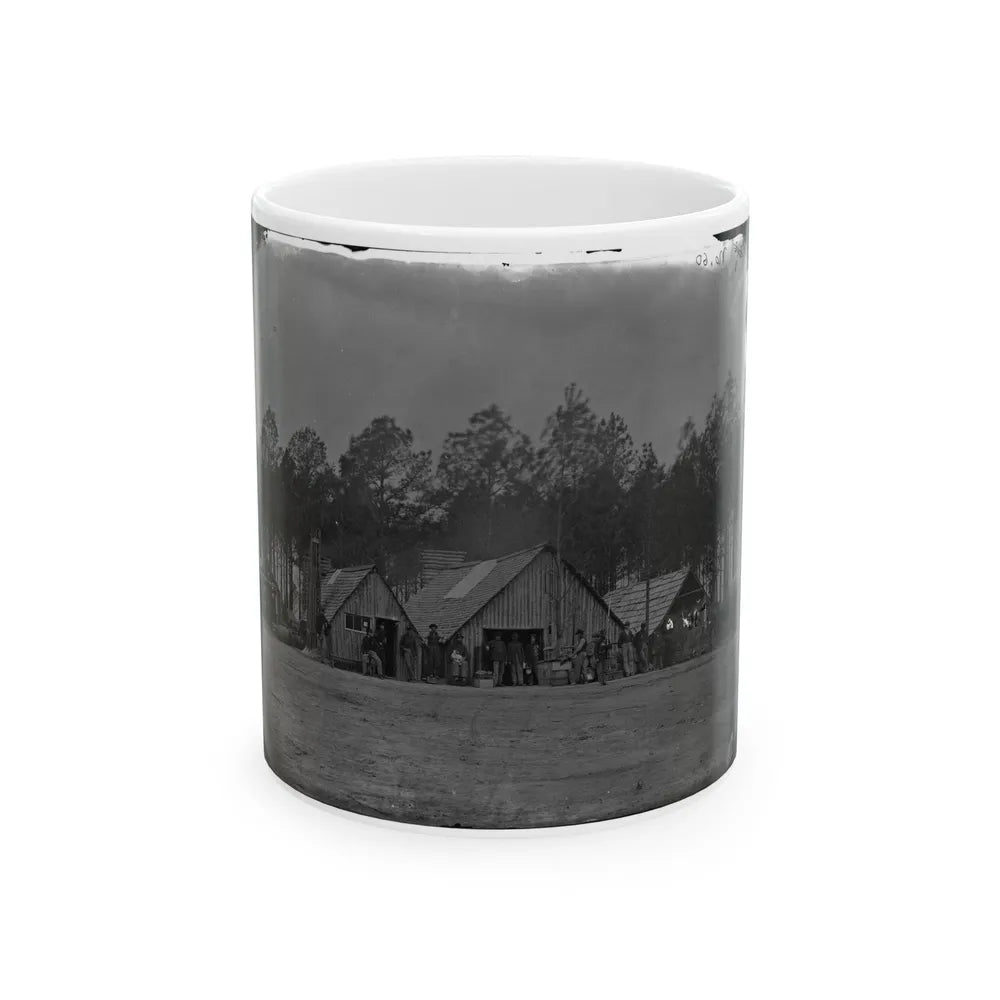 Petersburg, Va. General View Of The Commissary Department, 50th New York Engineers (U.S. Civil War) White Coffee Mug-11oz-Go Mug Yourself