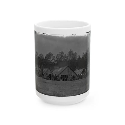 Petersburg, Va. General View Of The Commissary Department, 50th New York Engineers (U.S. Civil War) White Coffee Mug-15oz-Go Mug Yourself