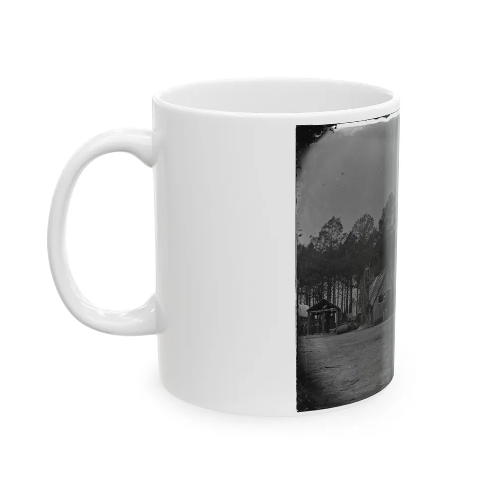 Petersburg, Va. General View Of The Commissary Department, 50th New York Engineers (U.S. Civil War) White Coffee Mug-Go Mug Yourself