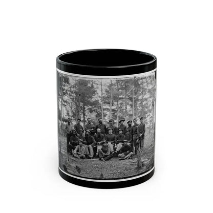 Petersburg, Va. Group Of Company B, U.S. Engineer Battalion (U.S. Civil War) Black Coffee Mug-11oz-Go Mug Yourself