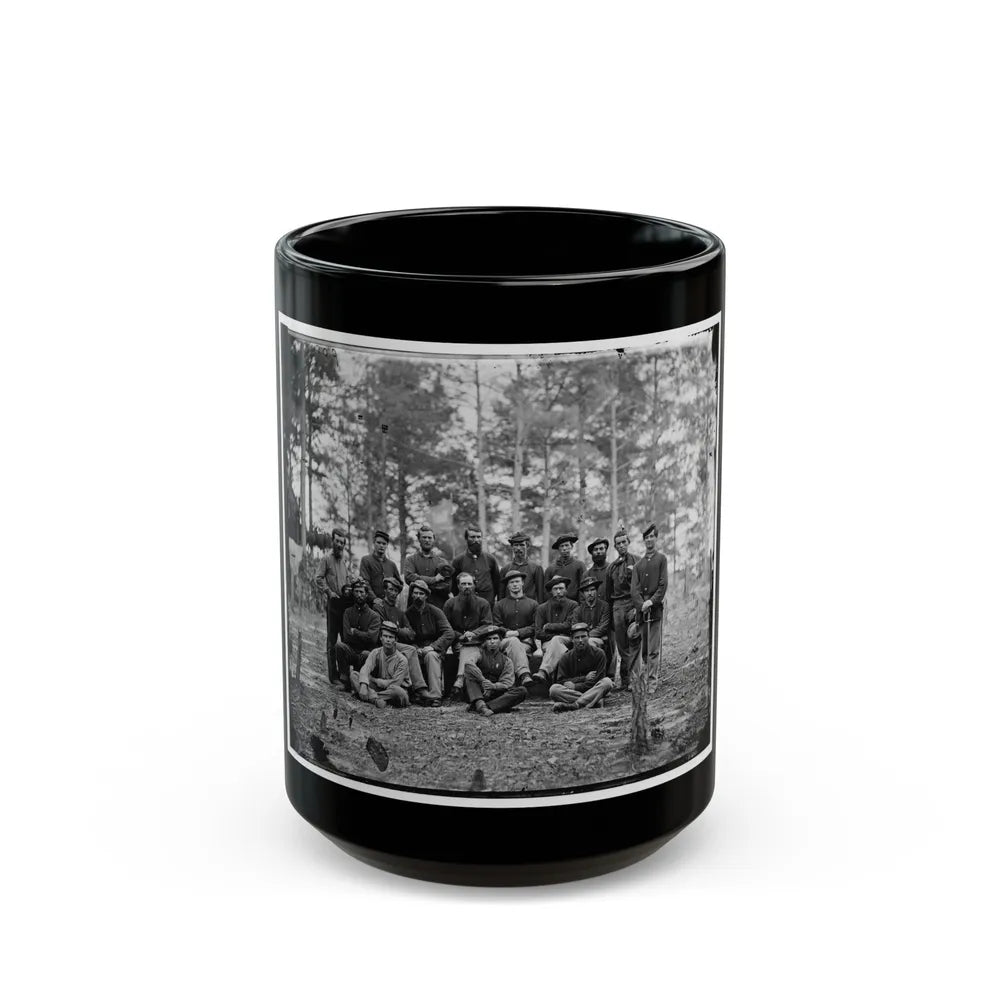 Petersburg, Va. Group Of Company B, U.S. Engineer Battalion (U.S. Civil War) Black Coffee Mug-15oz-Go Mug Yourself