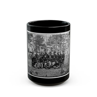 Petersburg, Va. Group Of Company B, U.S. Engineer Battalion (U.S. Civil War) Black Coffee Mug-15oz-Go Mug Yourself