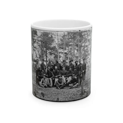 Petersburg, Va. Group Of Company B, U.S. Engineer Battalion (U.S. Civil War) White Coffee Mug-11oz-Go Mug Yourself