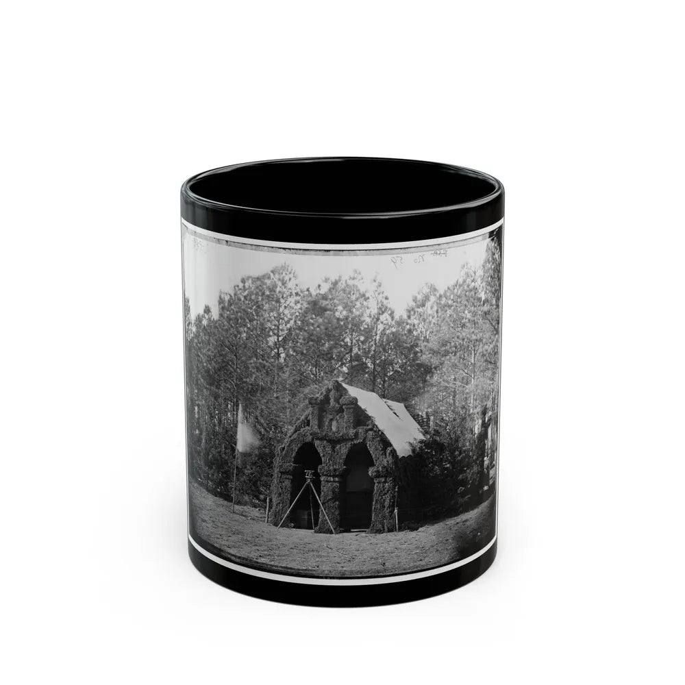 Petersburg, Va. Headquarters, 50th New York Engineers (U.S. Civil War) Black Coffee Mug-11oz-Go Mug Yourself