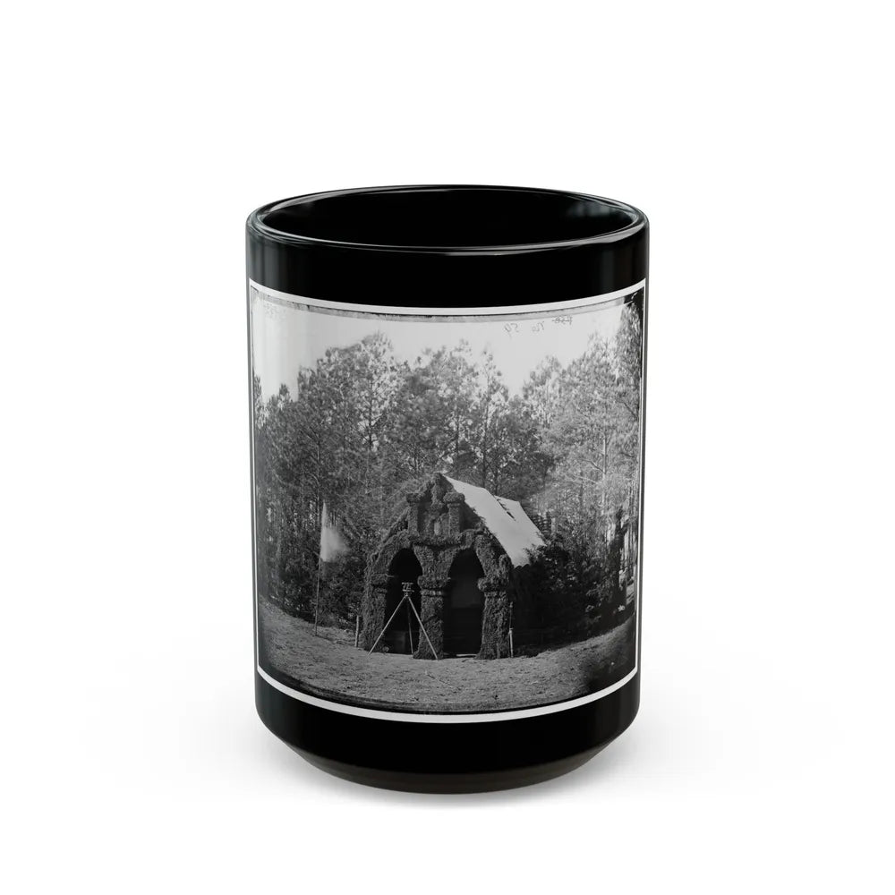 Petersburg, Va. Headquarters, 50th New York Engineers (U.S. Civil War) Black Coffee Mug-15oz-Go Mug Yourself