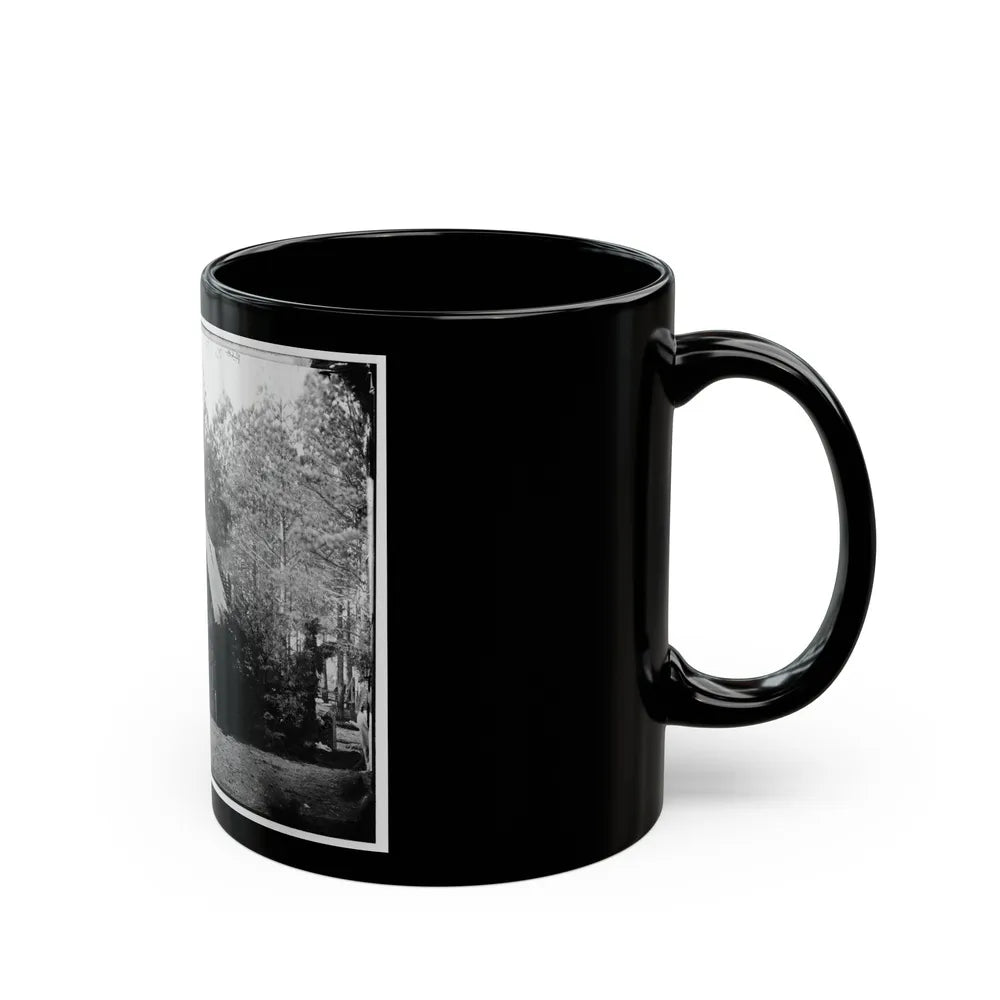 Petersburg, Va. Headquarters, 50th New York Engineers (U.S. Civil War) Black Coffee Mug-Go Mug Yourself