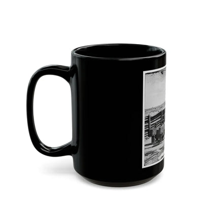 Petersburg, Va. Heavy Gun Mounted On Inner Line Of Confederate Fortifications (U.S. Civil War) Black Coffee Mug-Go Mug Yourself