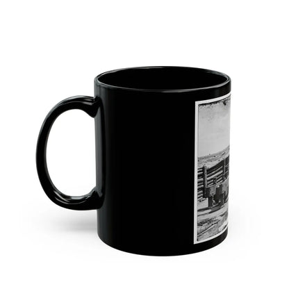 Petersburg, Va. Heavy Gun Mounted On Inner Line Of Confederate Fortifications (U.S. Civil War) Black Coffee Mug-Go Mug Yourself