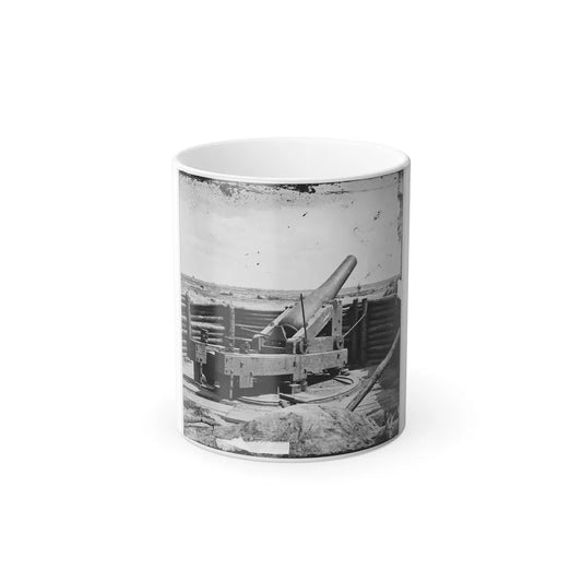 Petersburg, Va. Heavy Gun Mounted on Inner Line of Confederate Fortifications (U.S. Civil War) Color Changing Coffee Mug 11oz-11oz-Go Mug Yourself