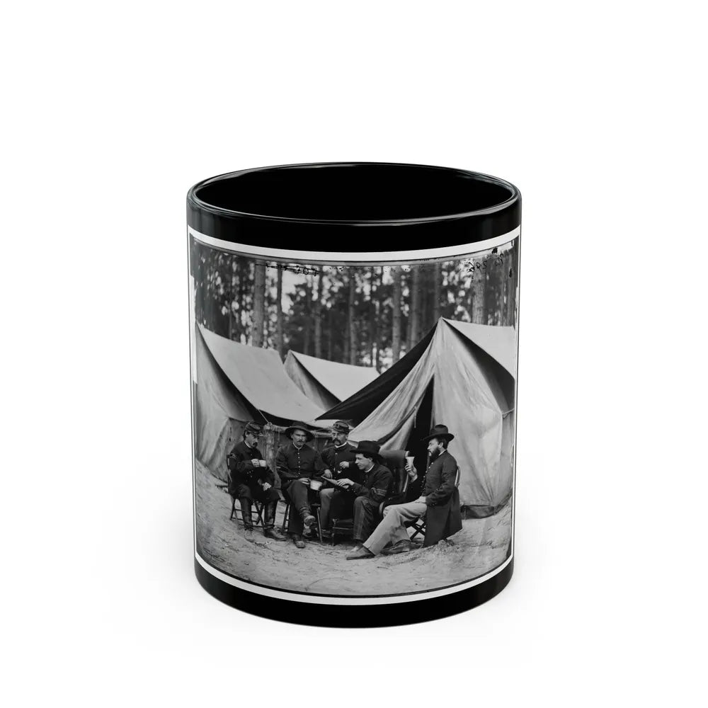 Petersburg, Va. Hospital Stewards Of 2d Division, 9th Corps, In Front Of Tents (U.S. Civil War) Black Coffee Mug-11oz-Go Mug Yourself