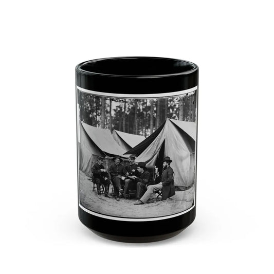 Petersburg, Va. Hospital Stewards Of 2d Division, 9th Corps, In Front Of Tents (U.S. Civil War) Black Coffee Mug-15oz-Go Mug Yourself