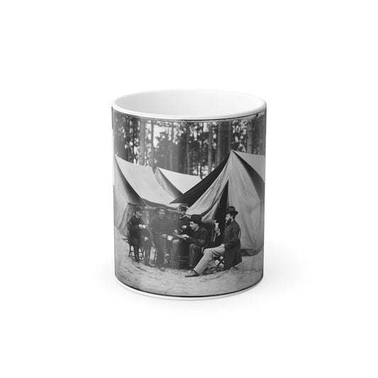 Petersburg, Va. Hospital Stewards of 2D Division, 9Th Corps, in Front of Tents (U.S. Civil War) Color Changing Coffee Mug 11oz-11oz-Go Mug Yourself