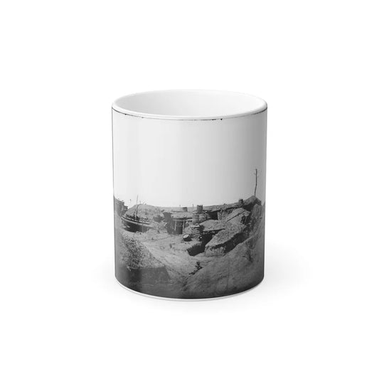 Petersburg, Va. Interior of Fort Sedgwick (U.S. Civil War) Color Changing Coffee Mug 11oz-11oz-Go Mug Yourself
